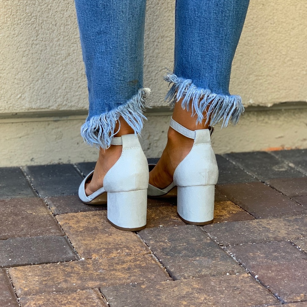 Ash Blue Ankle Strap Block Heel Mary Jane Pump - Picture 6 of 8